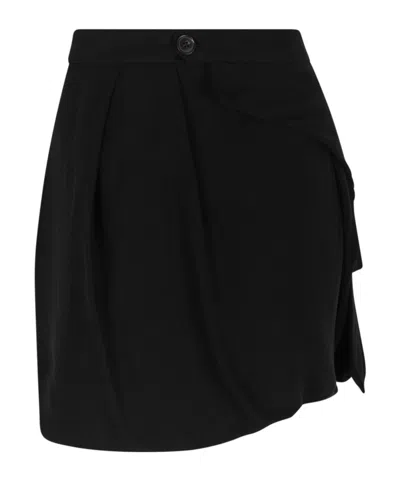 Vivienne Westwood Pleated Skirt In Black