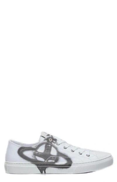 Vivienne Westwood Plimsoll Low Top 2.0 Sneakers In White