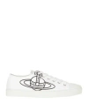 Vivienne Westwood Low Top Canvas Plimsoll Sneakers In White