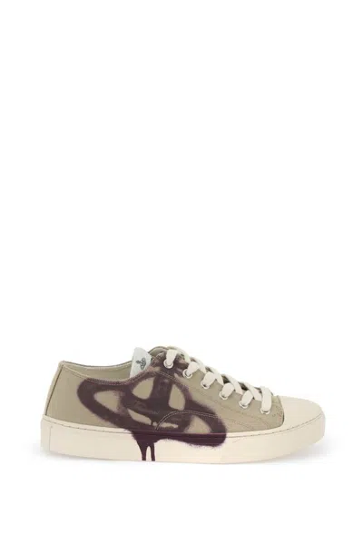 Vivienne Westwood Plimsoll Low Top 2.0 Trainers In Neutro