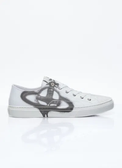 Vivienne Westwood Plimsoll Low Top 2.0 Sneakers In White