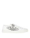Vivienne Westwood Plimsoll Orb-print Canvas Sneakers In White