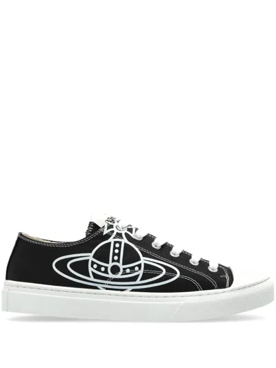 Vivienne Westwood Plimsoll Low-top Sneakers In Black