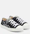 Vivienne Westwood Low-top Sneakers With Bold Logo Graphic In Black