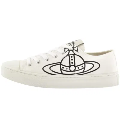 Vivienne Westwood Plimsoll Low Top Trainers White