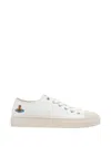 Vivienne Westwood Canvas Low-top Logo Rubber Sneakers In White