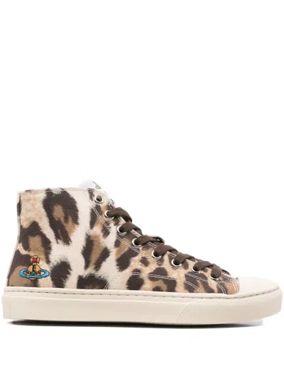 Vivienne Westwood Plimsoll Sneakers In Animal Print