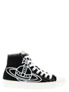 Vivienne Westwood High-top Sneakers With Graphic Emblem And Textured Sole In Multi