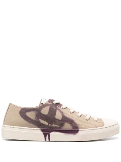 Vivienne Westwood Plimsoll Sneakers In Neutrals