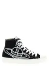 Vivienne Westwood High-top Sneakers With Graphic Emblem And Textured Sole