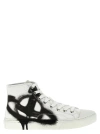 Vivienne Westwood Plimsoll Printed High-top Sneakers In White/black