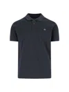Vivienne Westwood Polo In Piquet Stampato   Uomo In Blue