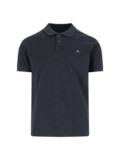 VIVIENNE WESTWOOD POLKA DOT POLO SHIRT ORB