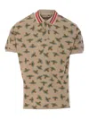 Vivienne Westwood Orb Logo Print Polo Shirt In Beis