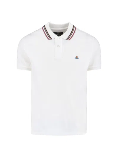 Vivienne Westwood Polo "orb" In White