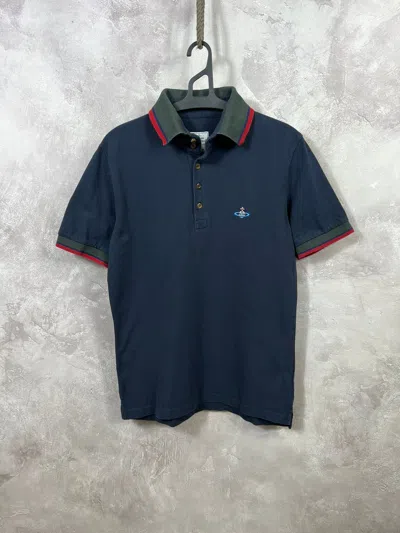 Pre-owned Vivienne Westwood Polo Shirt In Dark Blue