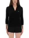 Vivienne Westwood Polo Shirt Navy In Black