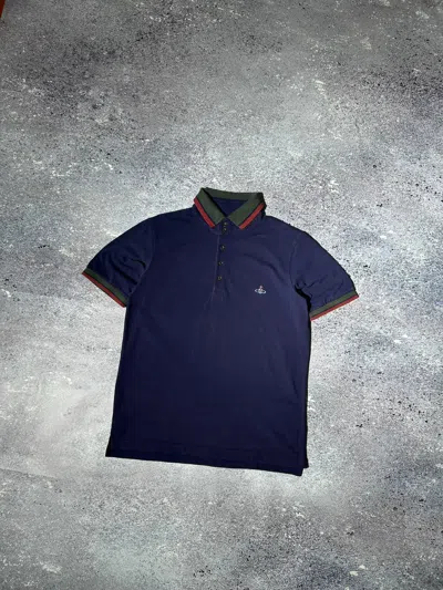 Pre-owned Vivienne Westwood Polo T Shirt Rugby Style In Purple