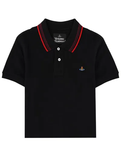 Vivienne Westwood Polo With Logo In Black