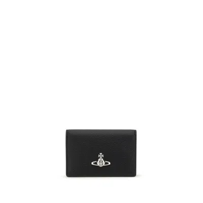 Vivienne Westwood Polyurethane Women's Wallet In Black