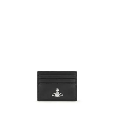 Vivienne Westwood Polyurethane Women's Wallet In Black