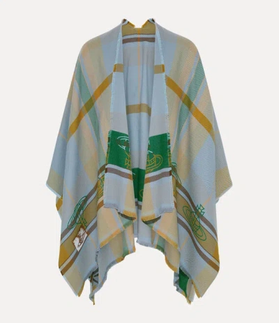 Vivienne Westwood Poncho Poncho Light Blue Os-u Unisex