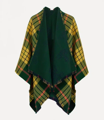 Vivienne Westwood Poncho Tartan Poncho Dark-green Os-u Unisex