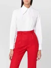 Vivienne Westwood Poplin Shirt With Cuffed Long Sleeves In White