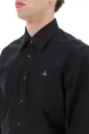 VIVIENNE WESTWOOD POPLIN SHIRT WITH ORB EMBROIDERY