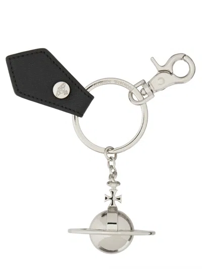 Vivienne Westwood Portachiave "3d Orb" In Metallic