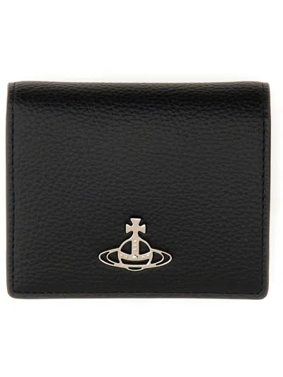 Vivienne Westwood Portafoglio Con Logo Unisex In Black