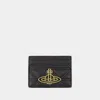 Vivienne Westwood Flat Card Holder In Black