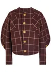 Vivienne Westwood Pourpoint Checked Wool Jacket In Brown