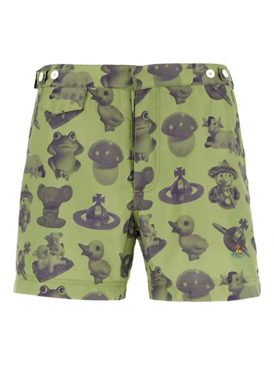 VIVIENNE WESTWOOD PRINT SWIM SHORTS