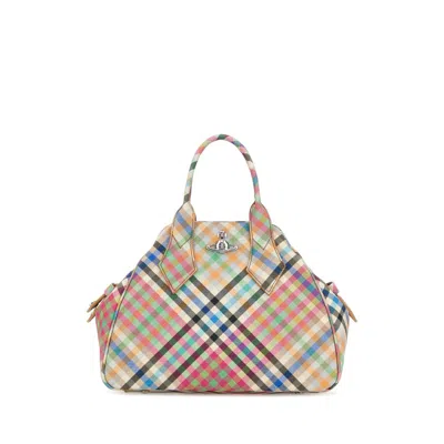Vivienne Westwood Printed Canvas Medium Yasmine Handbag