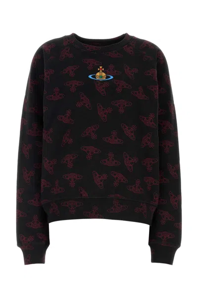 VIVIENNE WESTWOOD PRINTED COTTON OVERSIZE SWEATSHIRT