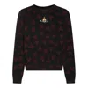 Vivienne Westwood Printed Cotton Oversize Sweatshirt In Brown
