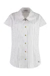 Vivienne Westwood Blackwhite Twisted Bagatelle Shirt In White
