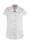 Vivienne Westwood Blackwhite Twisted Bagatelle Shirt In White
