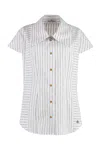 Vivienne Westwood Blackwhite Twisted Bagatelle Shirt In White