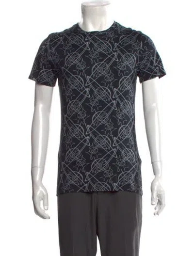 Pre-owned Vivienne Westwood Printed Crew Neck T-shirt In Black