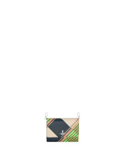 Vivienne Westwood Printed Cross-body Wallet In Multicolor