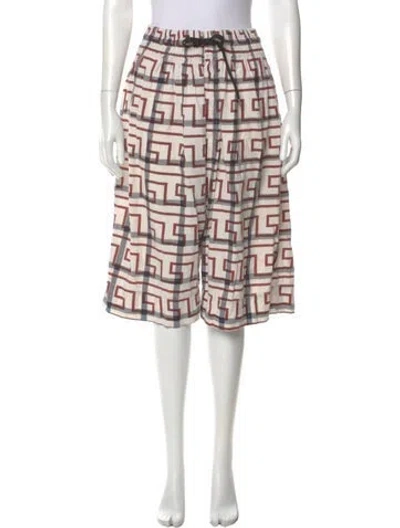 Pre-owned Vivienne Westwood Printed Knee-length Shorts In Brown