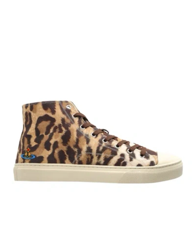 VIVIENNE WESTWOOD VIVIENNE WESTWOOD PRINTED LACE-UP SNEAKERS