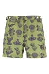 Vivienne Westwood Green Figurines Classic Swim Shorts In Green