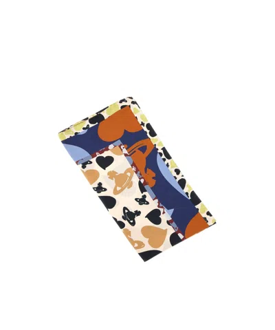 Vivienne Westwood Hearts And Orbs Scarf In Multi