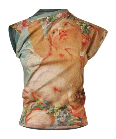Vivienne Westwood Printed Sleeveless Top In Multi
