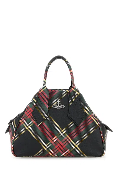 Vivienne Westwood Printed Synthetic Leather Small Yasmine Handbag