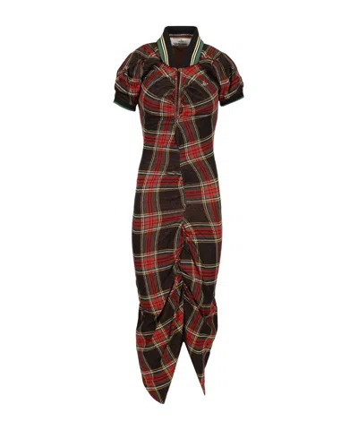VIVIENNE WESTWOOD VIVIENNE WESTWOOD CHECKED PULLING DRESS