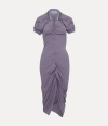 Vivienne Westwood Pulling Dress Organic Cotton Cadet Xs Women In Purple